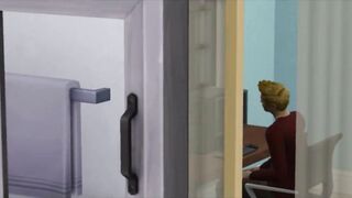 Lesbians Fuck In The Shower While Husband At Work | sims 4