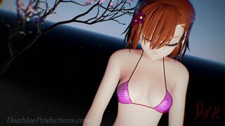 MMD R18 4k Misaka Mikoto bikini & stockings - hi fi raver - 1029