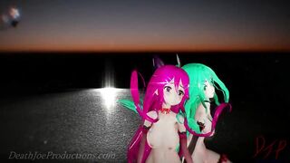 MMD R18 4k  Mirror dance Yamakaze - Lupin 1032