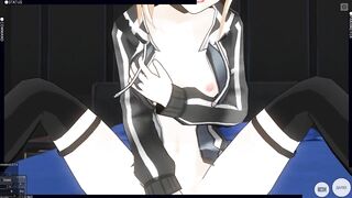 3D HENTAI X Alter posing and masturbating