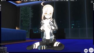 3D HENTAI X Alter posing and masturbating