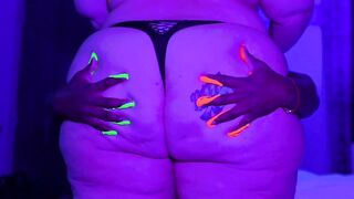 fat ass glow in the dark slapping