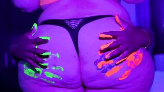 fat ass glow in the dark slapping