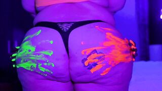 fat ass glow in the dark slapping