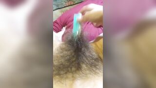 OnlyFan Tipped me to Fuck My Hairy Pussy Gspot LIVE Made in China HAIR BRUSH so I made a Video Too