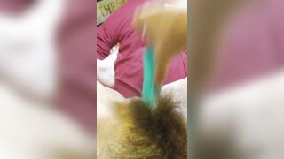 OnlyFan Tipped me to Fuck My Hairy Pussy Gspot LIVE Made in China HAIR BRUSH so I made a Video Too