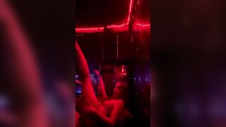 stripper tease show in the champagne room