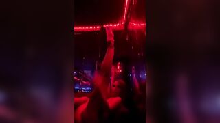 stripper tease show in the champagne room