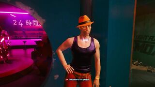 Cyberpunk 2077. Sex with a guy, a prostitute. Offered himself on the street | PC gameplay