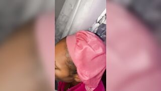 Ebony shower blowjob