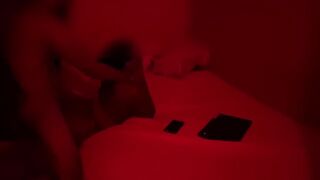 Rough sex under red lights (She was being rude before)