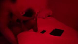 Rough sex under red lights (She was being rude before)