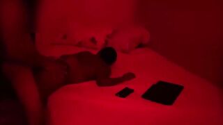 Rough sex under red lights (She was being rude before)