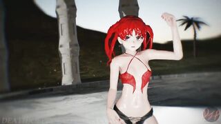 MMD R18+ Kuroko B B F Beach Stage 1160