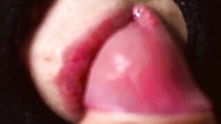 Big Dick FUCKS sloppy Lips and CUM in Mouth! Oral Creampie CloseUp