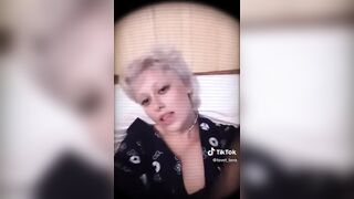 Natural tits girl TikTok havin fun in sexy topic