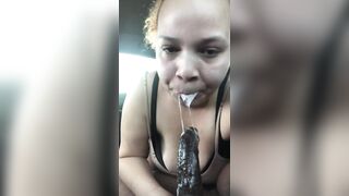 BIG BLACK COCK BLOWJOB IN BACKSEAT OF MY CAR (ONLY FANS) SUBSCRIBE u24020034