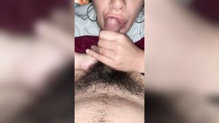 Sexy wife blow job