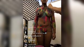 Instagram live nipple slip