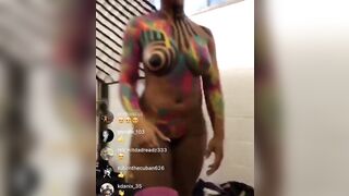 Instagram live nipple slip