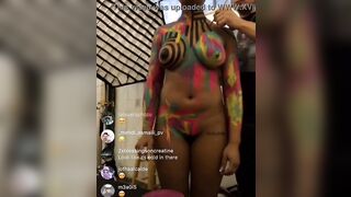 Instagram live nipple slip