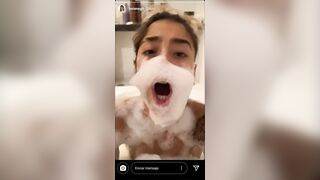 LA CHILENA MUESTRA LAS TETAS POR ERROR EN INSTAGRAM- BELEN -COSCU