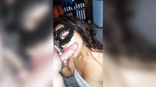 mamando el pene de esposo que rico me encanta bien duro