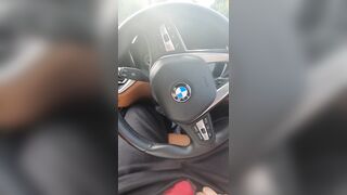 Step mom hand slip into step son pants while driving the car