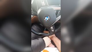 Step mom hand slip into step son pants while driving the car