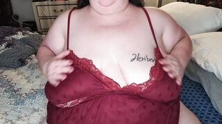 Watch as I am squeezing and rubbing on these big sexy hot titties ????