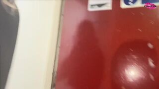 Pissing down the stairs