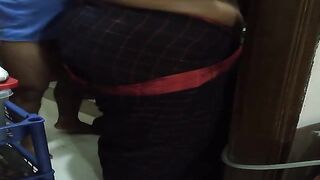 Desi Hot StepMom in Saree without Blouse fucked by StepSon While cooking - DESTROYED HER BIG ASS & CAME INSIDE (Tamil)