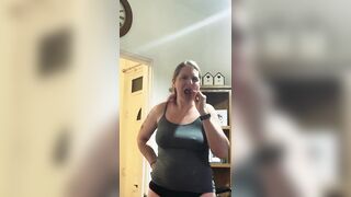 Mom says no at first to flashing then surprises her step son when he least expects it