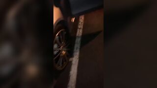 Fucking a black girl in the car and behind a building on the stairs