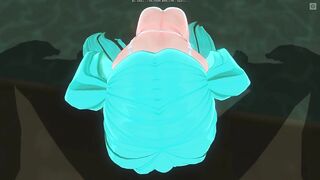 3D HENTAI POV Hatsune Miku sucks you off