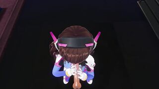 3D HENTAI DVA wants to taste your cum