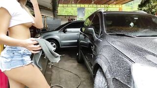 Bubble butt carwash treatment