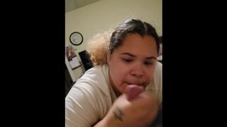 bbw babe sucks Latino guy