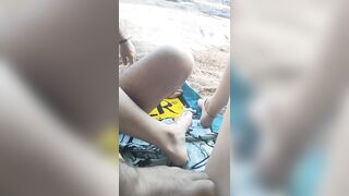 Masturbation outdoor