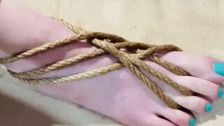 Learning to bind my own feet. ????????????