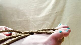 Learning to bind my own feet. ????????????