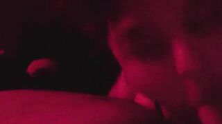 Sweet Short haired teen gives tender blowjob POV