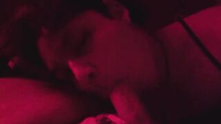 Sweet Short haired teen gives tender blowjob POV