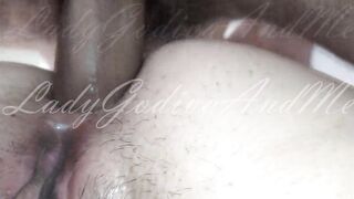 He breaks my ass hard in close up and cums inside it - Amateur couple - Anal creampie - Loud orgasm