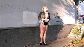 Slut Natalie on the Street