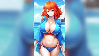 Try to not cum with Nami compilation