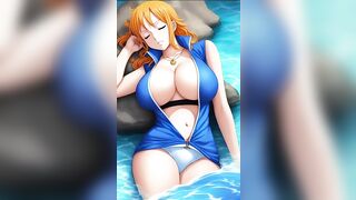 Try to not cum with Nami compilation