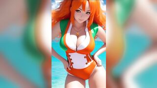 Try to not cum with Nami compilation