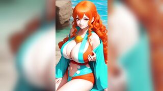 Try to not cum with Nami compilation