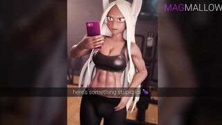 FUTANARI Ochako intense sex in the gym (I have a place for your HUGE COCK - HUGE TITS will make you CUM) by MagMallow